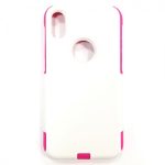 iPhone X/Xs Hybrid Case WHITE/HOT PINK