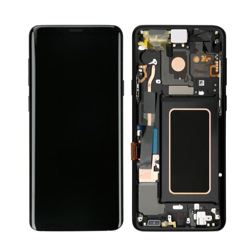 AMOLED Display Touch Screen Digitizer   Frame Black For Samsung Galaxy S9