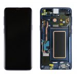 AMOLED Display Touch Screen Digitizer   Frame Blue For Samsung Galaxy S9