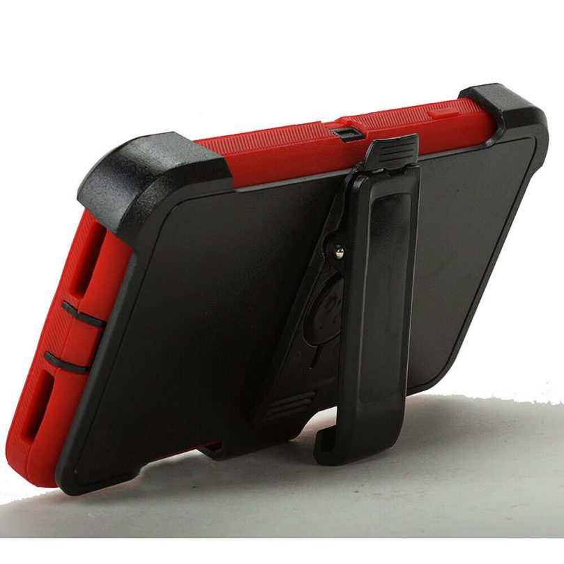 iPhone 6/6s Heavy Duty Case w/Clip RED/BLACK 2