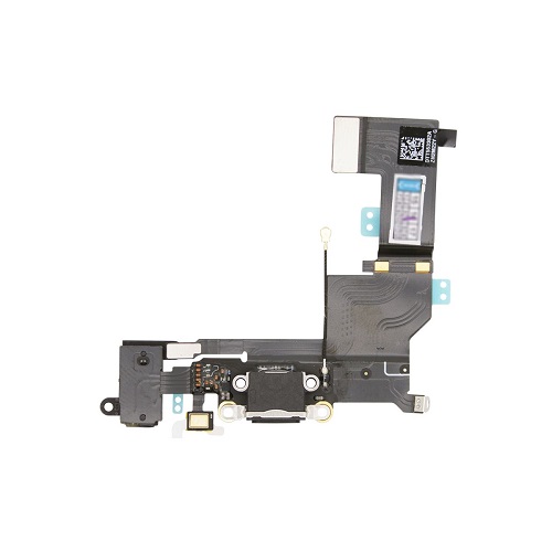 USB Charging Charger Port Dock Headphone Audio Jack Mic Flex Cable for iPhone SE BLACK 1