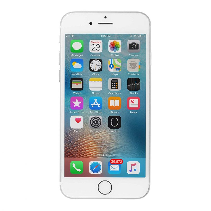 iPhone 6 - 128GB Fully Unlocked - Silver (Renewed) 1