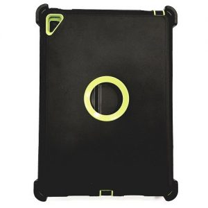 IPAD-AIR-2-CASE-DEFENDER-BLACK-LIGHT-GREEN-0