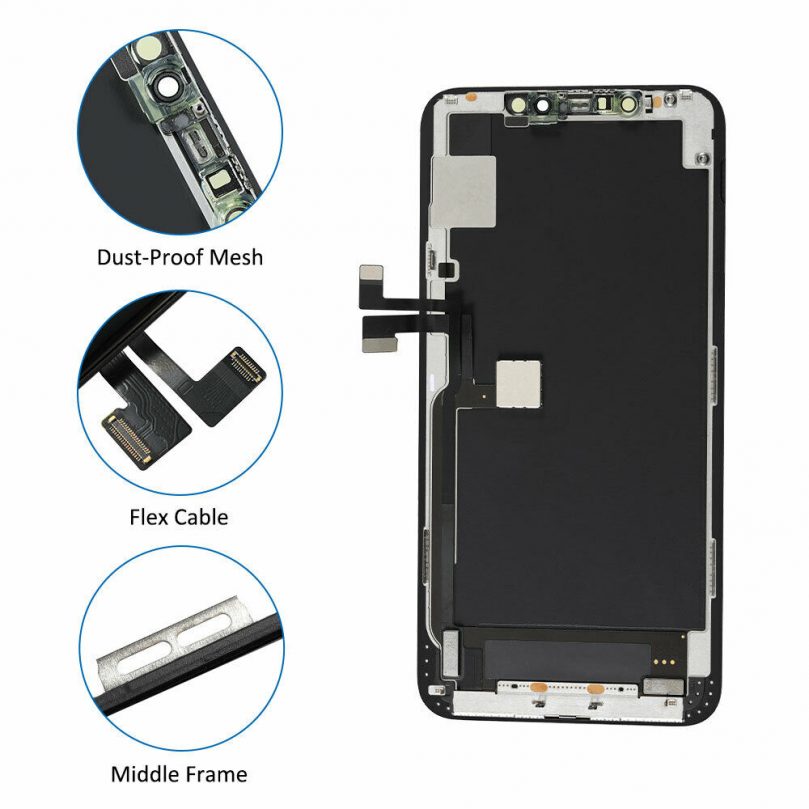 OLED Display LCD Touch Screen Digitizer Frame For Iphone 11 Pro Max 3